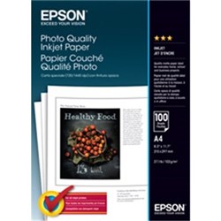 Epson S041061  41786 Photopaper Photo Quality Paper 100 Shts White A4, 102gsm